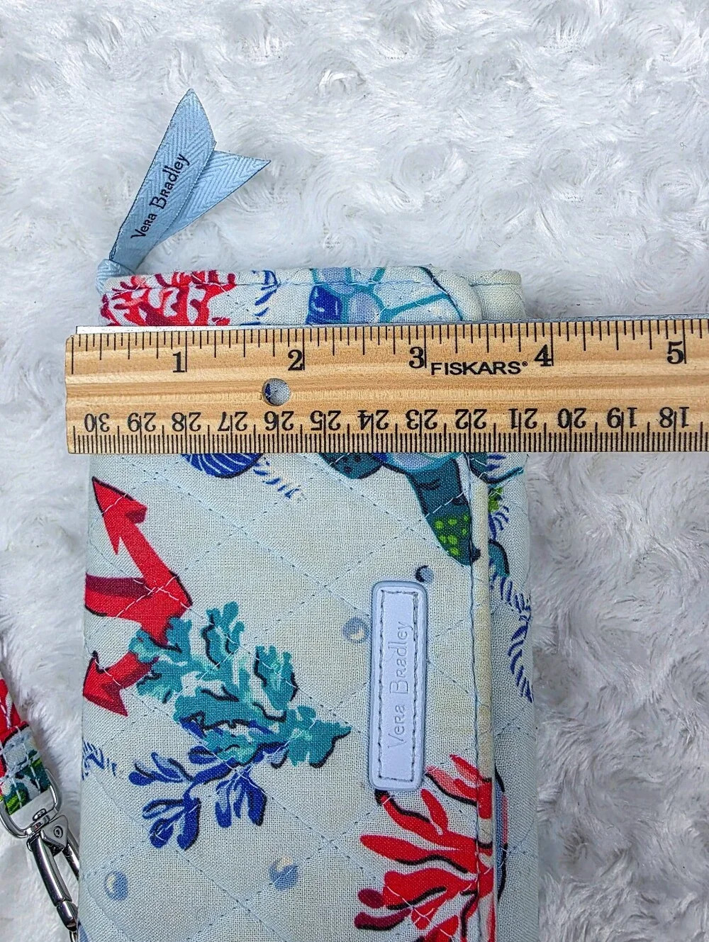 Vera Bradley RFID Wristlet Wallet Anchors Aweigh Multicolor